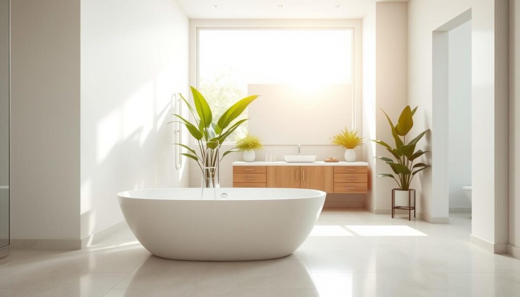 Farbgestaltung Badezimmer Raumgefühl