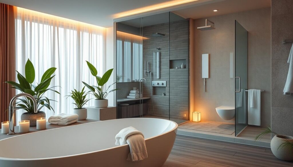 Wellness-Oase Badewanne Dusche