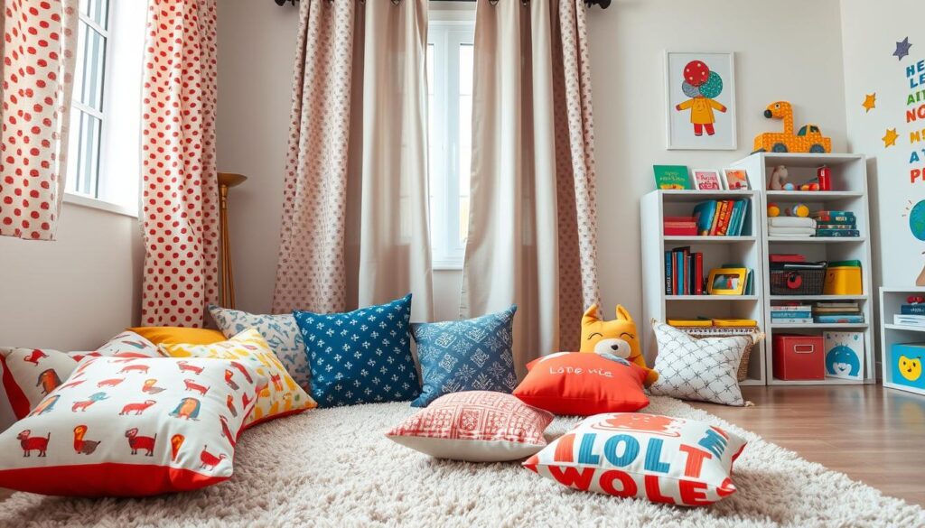 Stilvolle Accessoires Kissen Vorhänge Teppiche