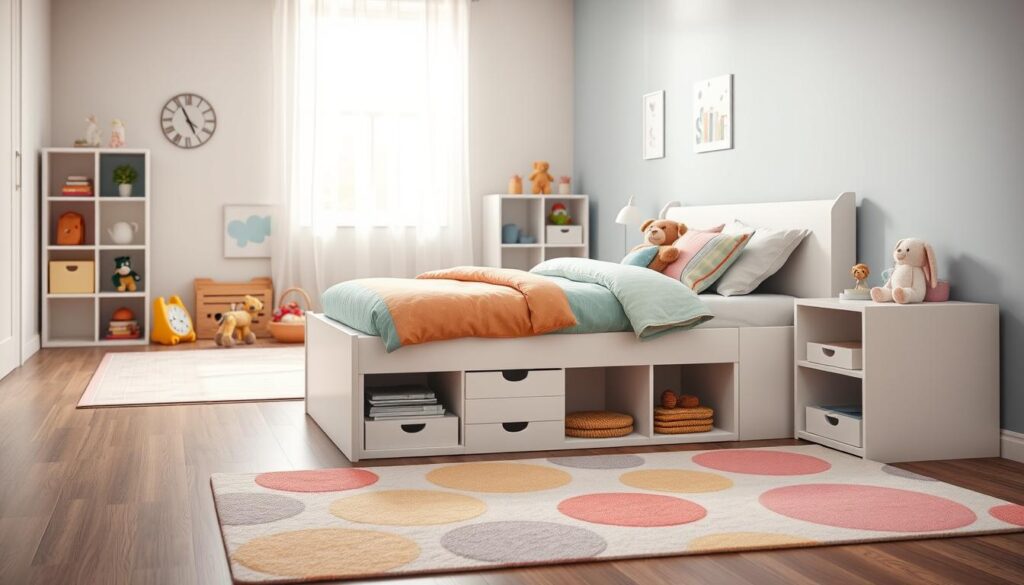 Funktionale Kinderbetten mit Stauraum