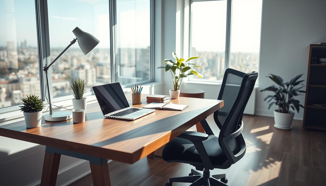schreibtisch einrichten