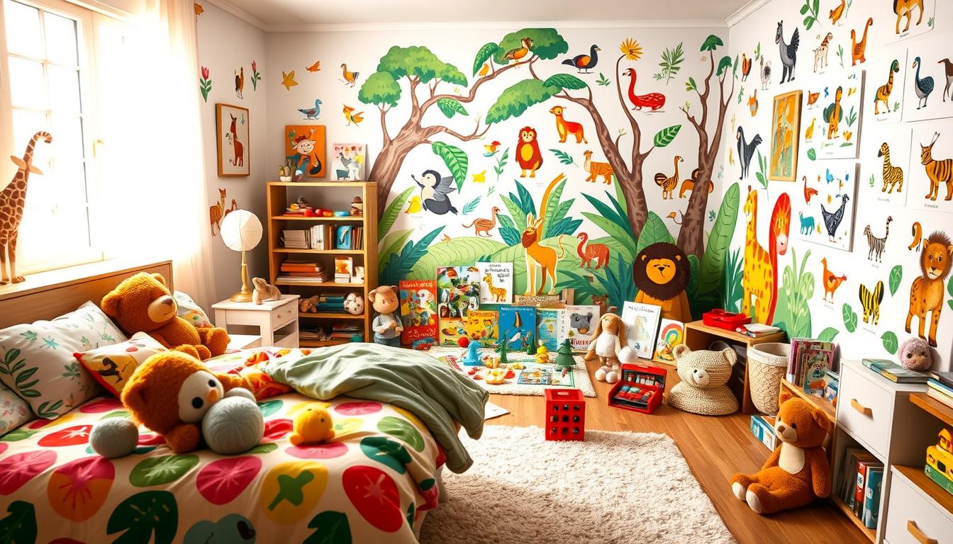 kinderzimmer mit tieren