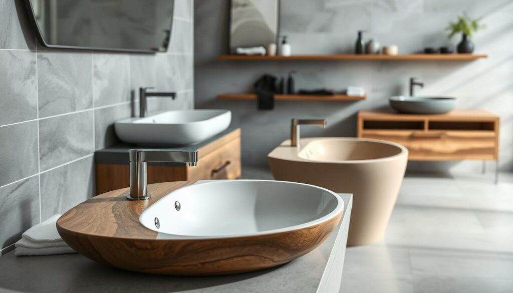 Moderne Waschbecken Materialien