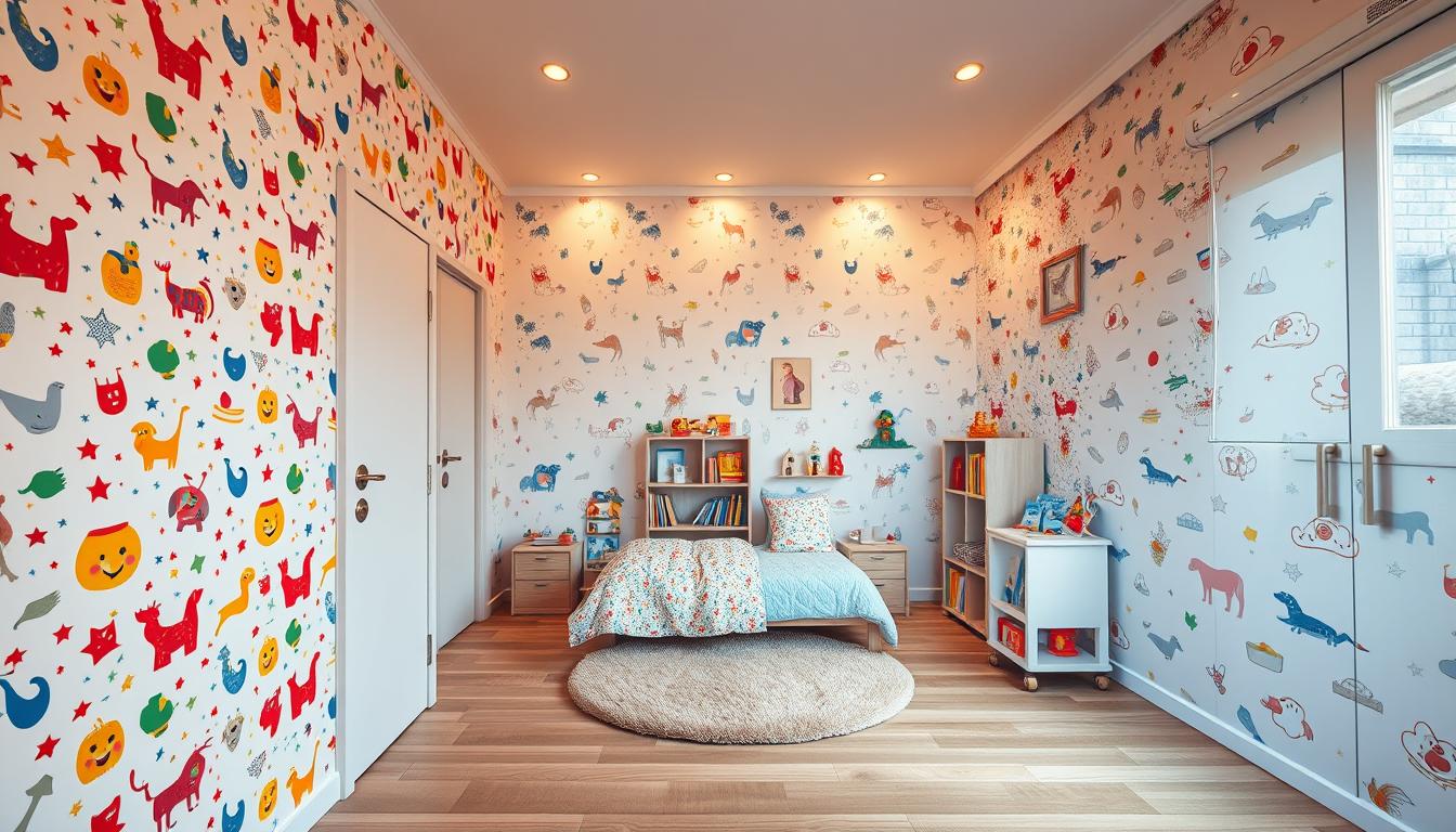 kinderzimmer tapeten ideen