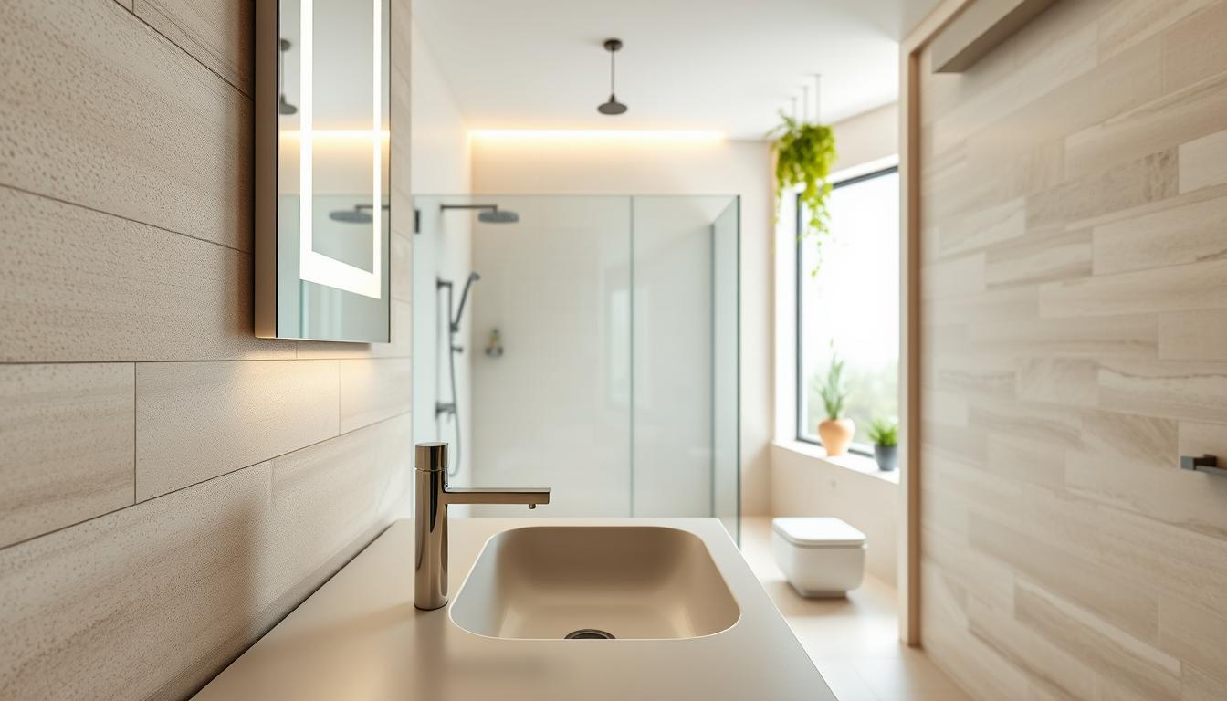 wandgestaltung badezimmer
